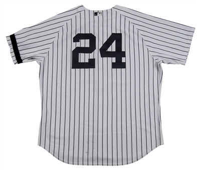 2010 Robinson Cano ALDS Game Used New York Yankees Postseason Home Jersey (MLB Authenticated & Steiner)